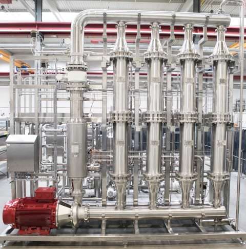 Herstellung von Proteinen und Proteinhydrolysaten Foto Filtrationsanlage für Proteine